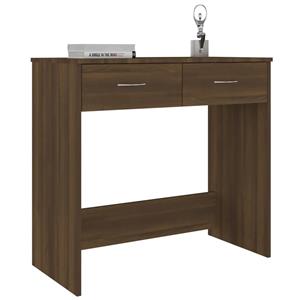 VidaXL Bureau 80x40x75 Cm Bewerkt Hout Bruineikenkleurig