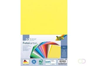Folia Gekleurd papier Kleurenassortiment Fotokarton A4 614/50 99 50 vel