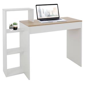 ML-Design Bureau Met Legplank 110x72x40 Cm Wit/sonoma Eik Hout Ml Design