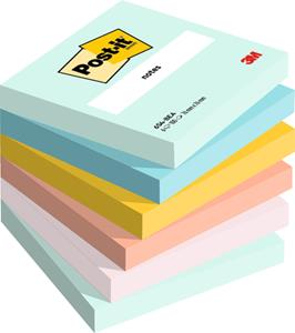 Post-It Notes 76 x 76 mm Droom Kleuren 6 Blokken van 100 Vellen