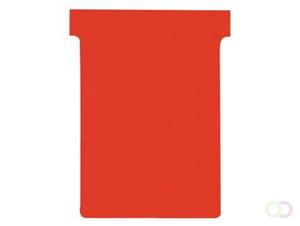 Nobo T-planbordkaarten Index 3, Ft 120 X 92 Mm, Rood