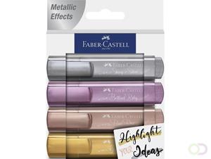 Faber-Castell Faber castel markeerstiften metallic à 4 stuks