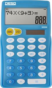 Desq bureaurekenmachine primair onderwijs 30200, blauw