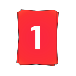 Blanco A4 stickervellen, 1 per vel, rood, permanente lijm, 210mm x 296mm