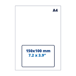 Blanco A4 pakbon / retourlabel, PostNL, 100mm x 150mm, 100 vellen