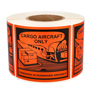 Zolemba Cargo aircraft only - forbidden in passenger aircraft - 120mm x 110mm