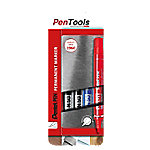 Pentel Permanent-Marker N50, Rundspitze, 4er Etui, sortiert