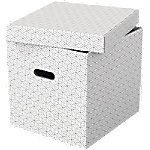 Esselte Aufbewahrungsbox Home Cube, 3er Set, weiß