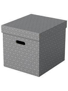 Esselte Aufbewahrungsbox Home Cube, 3er Set, grau