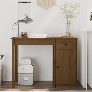 vidaXL Schreibtisch Honigbraun 100x50x75 cm Massivholz Kiefer 