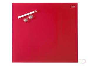 Nobo Diamond Magnetisch Glasbord Rood 450 x 450 mm