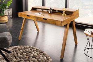 Invicta Interior Bureau Monsoon 120cm Massief Mango Hout - 41165