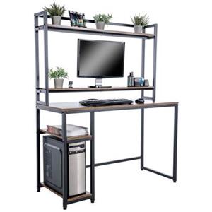 CLP Schreibtisch Billings I Computertisch Mit Regal Und Staufächern I Bürotisch Im Industrial Look