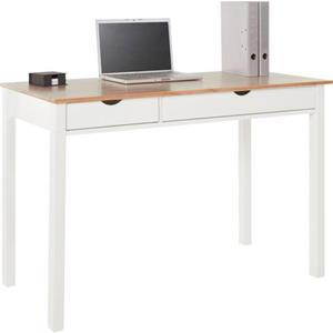 My home Bureau Gava van massief grenenhout, ideaal voor het thuiskantoor, laptoptafel breedte 120 cm