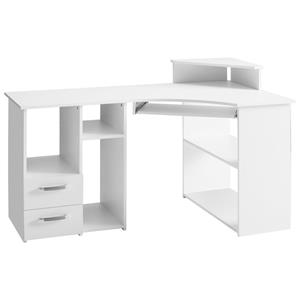 VOGL Möbelfabrik Bureau Sam Breedte 137 cm, met uittrekplank voor het toetsenbord en towervak