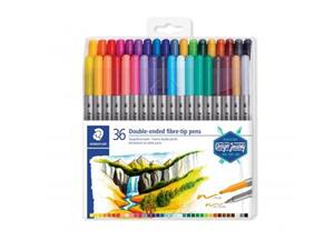 Staedtler Dubbelzijdige viltstiften Design Journey Kleurenassortiment 36 Stuks