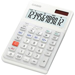 Casio Bureaurekenmachine JE-12E-WE 12-cijferig display Wit