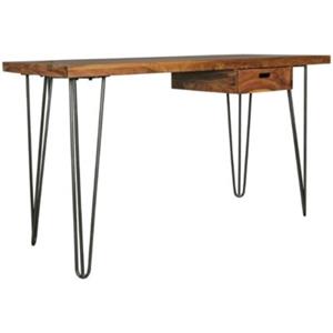 FineBuy Schreibtisch Braun 60 cm breit braun