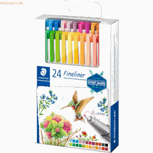 Staedtler 10 x  Fineliner triplus ca. 0,3 mm Design Journey farbig sort