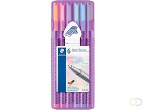 Fineliner Staedtler Triplus 334 0,3mm 6 pastelkleuren