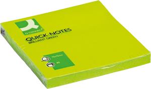 Q-CONNECT Quick Notes, ft 76 x 76 mm, 80 vel, neongroen