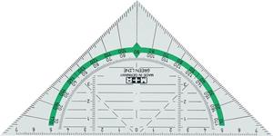 M+R Green Line geodriehoek, 16 cm