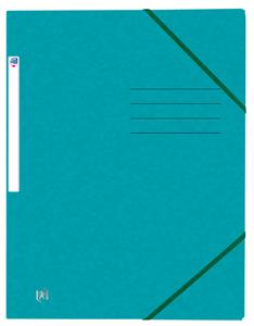 (1.11 EUR / StÃ¼ck) Oxford Eckspanner TOP FILE+ DIN A4 Colorspankarton aqua