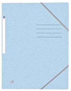 HAMELIN Oxford Eckspannermappe TOP FILE+ A4390g 3 Klappen Eckspanngummi pastellblau