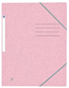 HAMELIN Oxford Eckspannermappe TOP FILE+ A4390g 3 Klappen Eckspanngummi pastellrosa