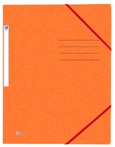 HAMELIN Oxford Eckspannermappe TOP FILE+ A4390g 3 Klappen Eckspanngummi orange