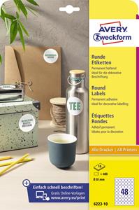 Avery Zweckform ETIK ROND WT PERM 30MM 480X