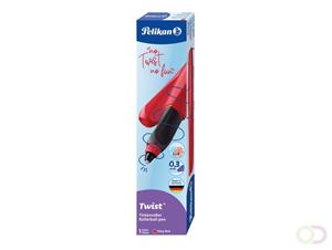 Pelikan Twist roller, in doosje, rood (Fiery Red)