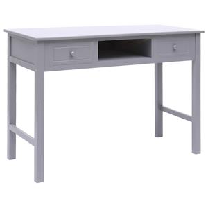 Bureau 108x45x76 cm massief paulowniahout grijs