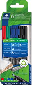 STAEDTLER Lumocolor Permanent-Marker 318F, 6er Kartonetui