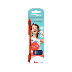 Pentel Gel-Tintenroller EnerGel X BL107, 4er Set