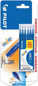 Pilot vulling Frixion Ball, blauw, blister van 6 stuks