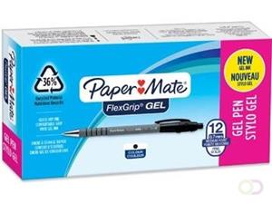 Paper Mate balpen Flexgrip Gel, doos van 12 stuks, zwart