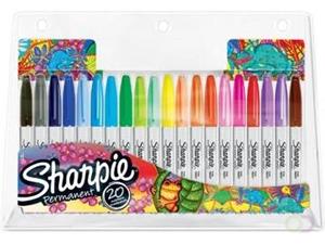 Sharpie permanente marker, etui van 20 stuks in geassorteerde kleuren