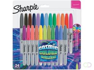 Sharpie permanente marker cosmic colour, fijne punt, blister van 24 stuks in geassorteerde kleuren