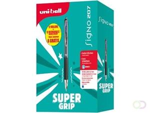 Uni-ball intrekbare roller Signo RT207 + vulling (6 + 6 gratis), blauw