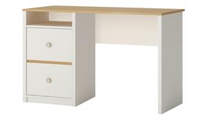 Schreibtisch ¦ weiß ¦ Maße (cm): B: 117 H: 75 T: 55  - Möbel Kraft