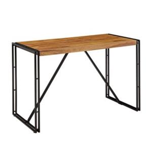 FineBuy Schreibtisch Sheesham Braun 120 cm breit braun
