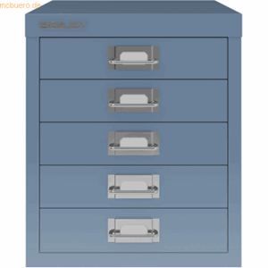 Bisley Schubladenschrank Basis A4 5 Schübe  Blau