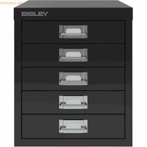 Bisley Schubladenschrank Basis A4 5 Schübe schwarz