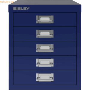 Bisley Schubladenschrank Basis A4 5 Schübe oxfordblau