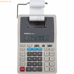 Maul MPP 32 Bureaurekenmachine werkt op batterijen, werkt op het lichtnet Grijs Aantal displayposities: 12