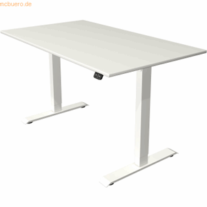 Kerkmann Zit/sta bureau Move1 wit, memory functie, B140 x D80 x H74-123 cm