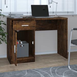 VidaXL Schreibtisch mit Stauraum Räuchereiche 100x40x73 cm 