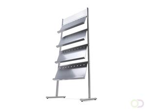 Multipocket Brochurestandaard Met Header En 4 Legplanken