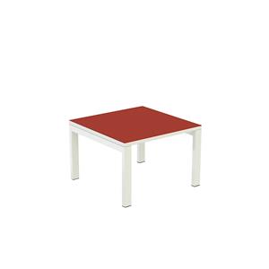 Paperflow Bijzettafel easyDesk, h x b x d = 400 x 600 x 600 mm, rood